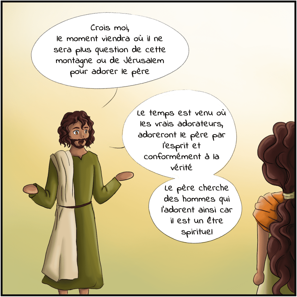 Jésus et la femme samaritaine - Bande dessinée