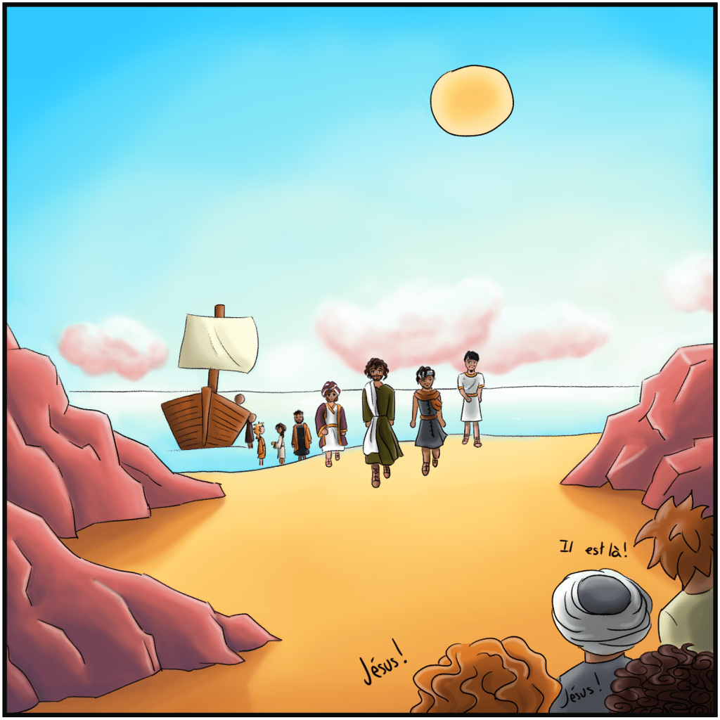 Jésus multiplie les pains et les poissons – 1 Jésus multiplie les pains et les poissons - Bande dessinée