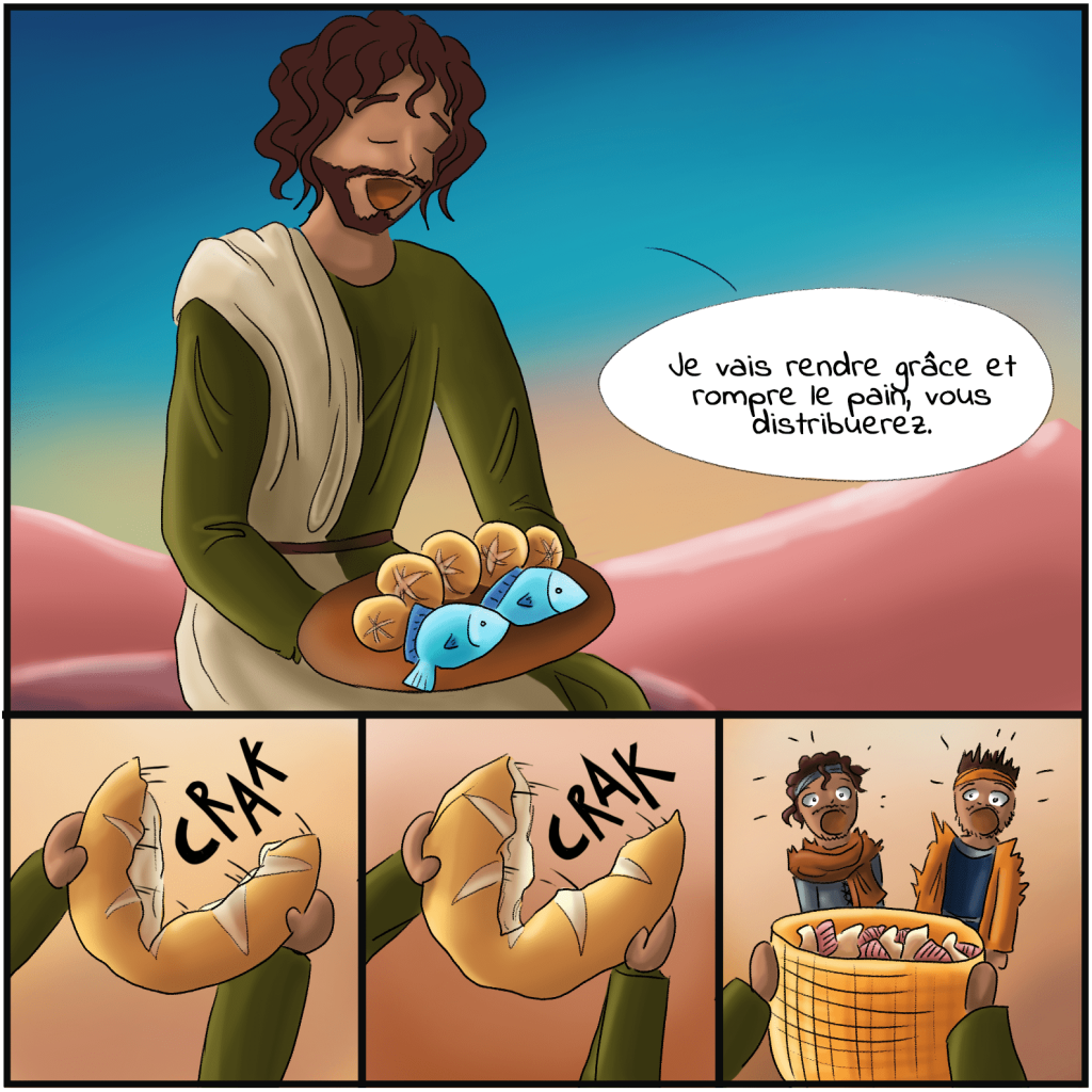 Jésus multiplie les pains et les poissons – 6 Jésus multiplie les pains et les poissons - Bande dessinée
