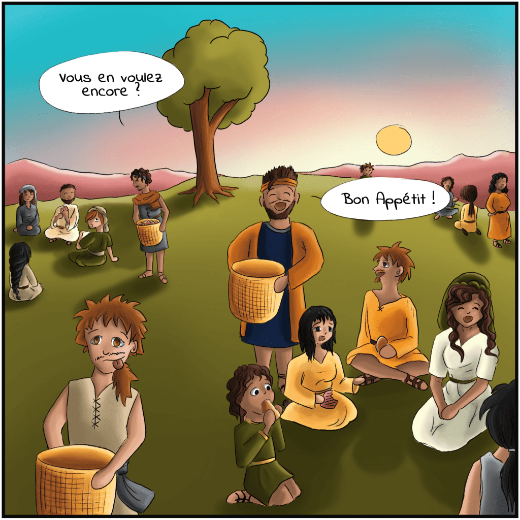 Jésus multiplie les pains et les poissons – 7 Jésus multiplie les pains et les poissons - Bande dessinée
