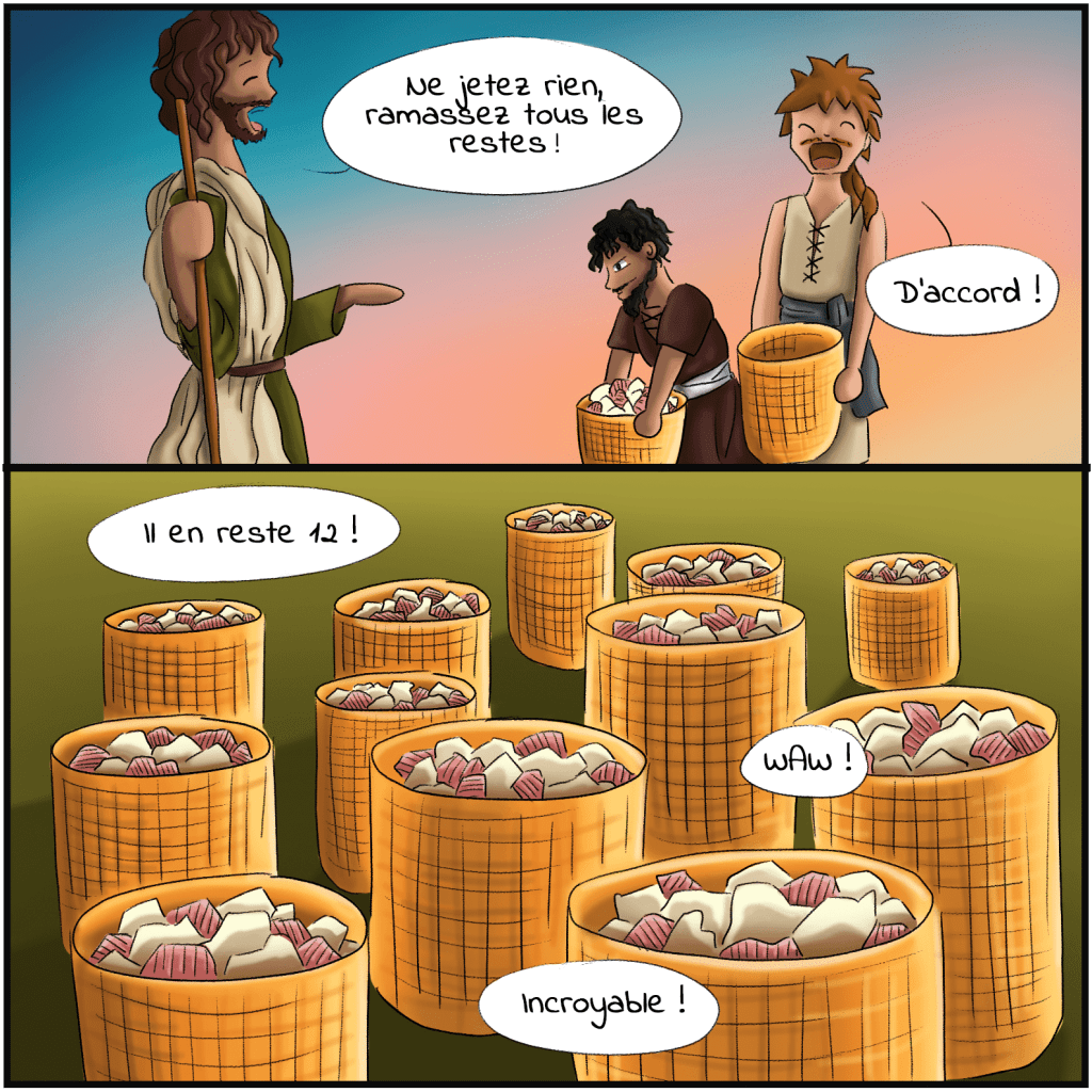 Jésus multiplie les pains et les poissons – 8 Jésus multiplie les pains et les poissons - Bande dessinée