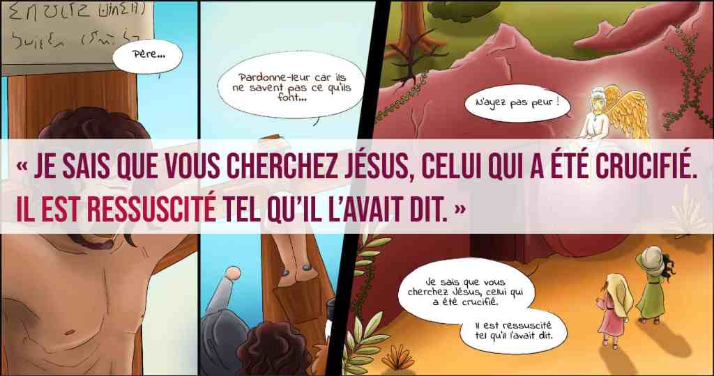 La mort et la résurrection de Jésus en bande dessinée